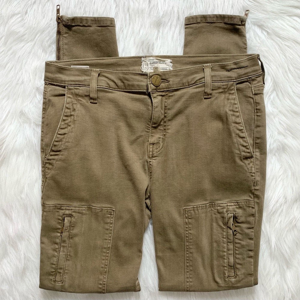 SOLD-Current/Elliott Moto Zippered Skinny Jeans - Picture 2 of 12